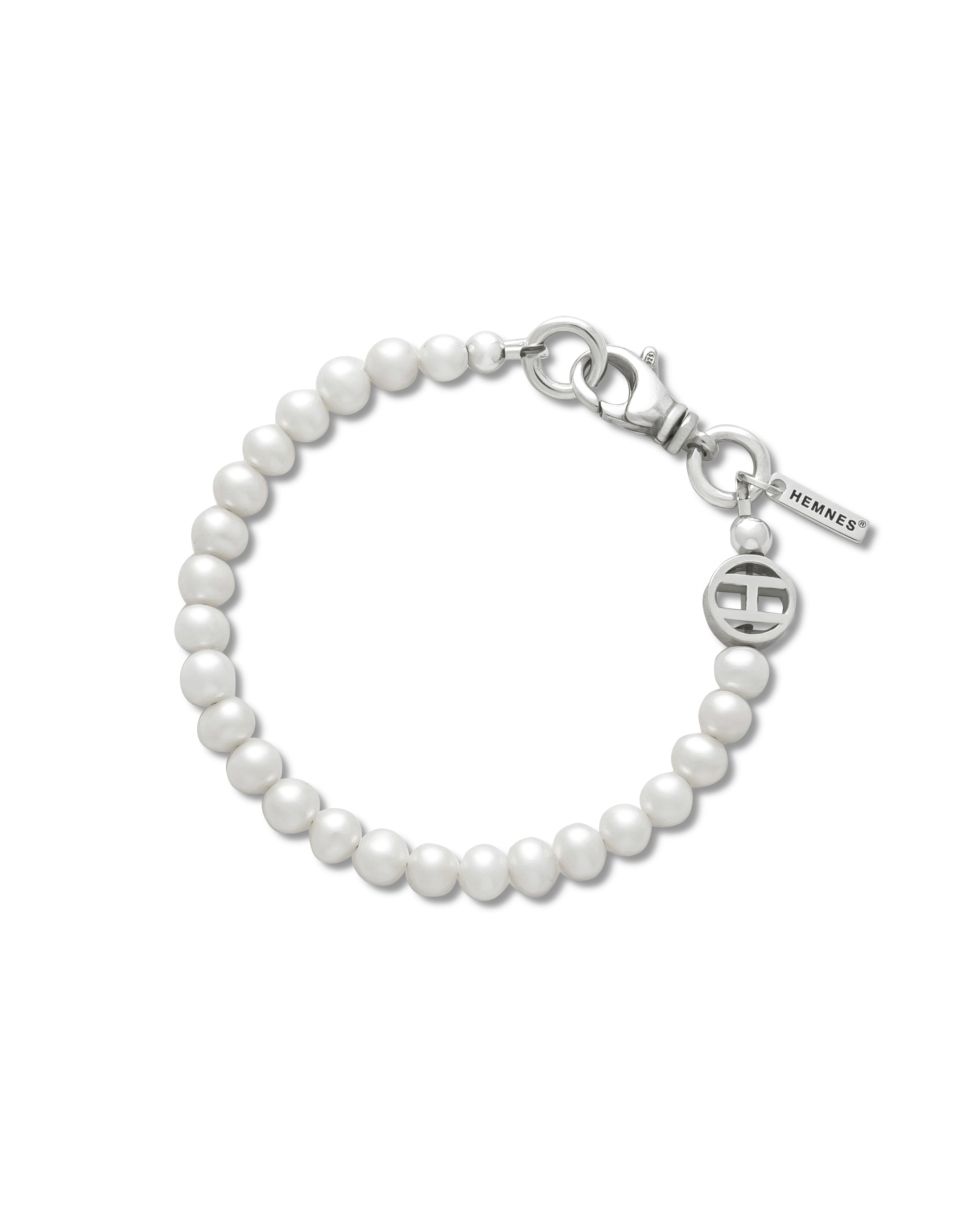 Freshwater Pearl Bracelet with 'H' Charm