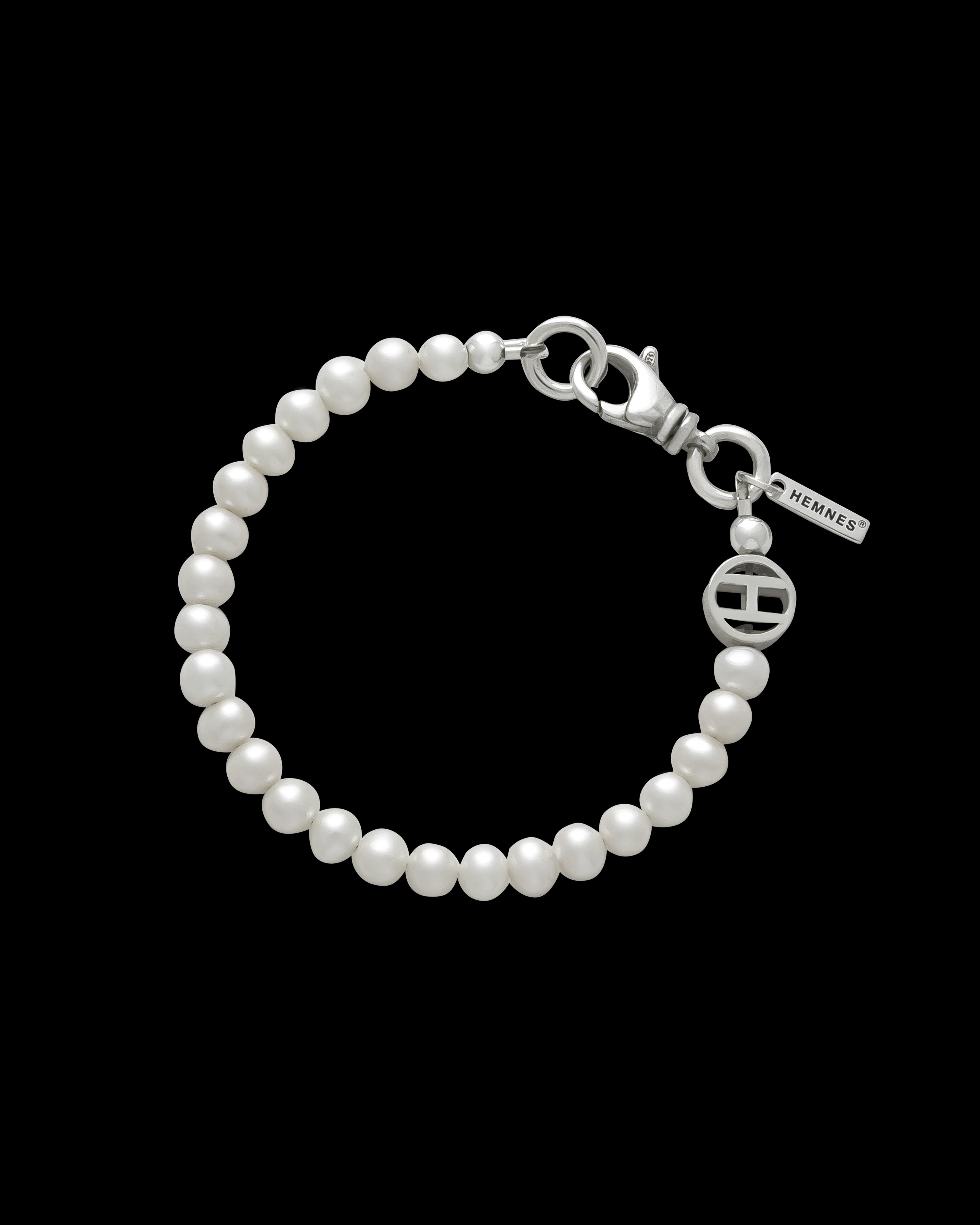 Freshwater Pearl Bracelet with 'H' Charm