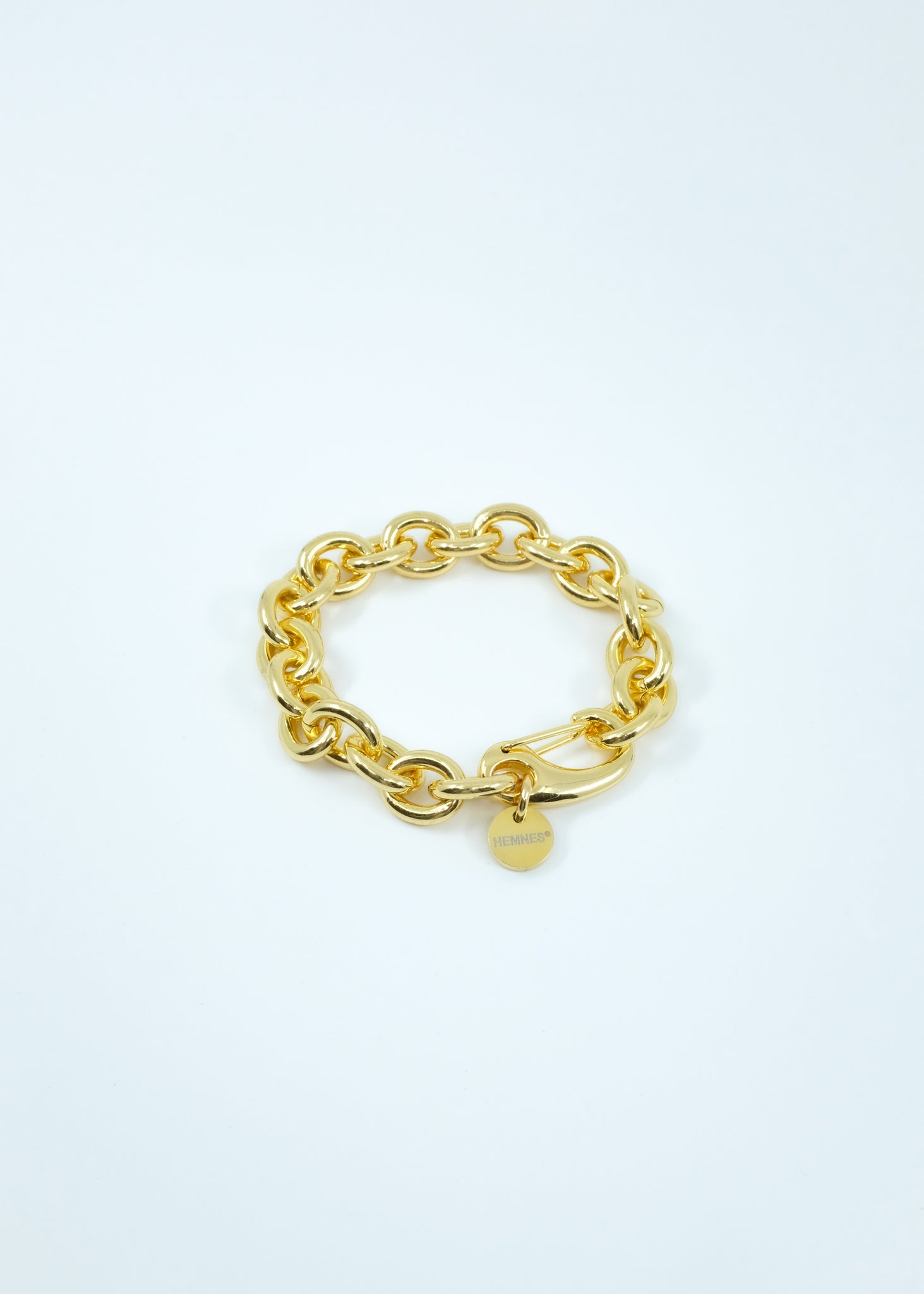 Gold XL Oval Link Bracelet